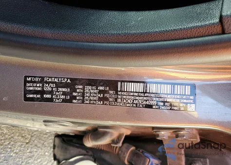 2024 Dodge Hornet Gt z USA, uszkodzony, nr VIN ZACNDFAN7R3A40999